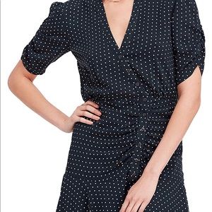 Free People asymmetrical ruched dress